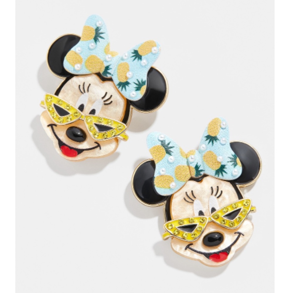 NEW Disney x Baublebar tropical Minnie earrings